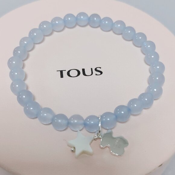 Tous Jewelry - TOUS Bracelet Quartzite TOUS Color Bracelet with Bear & Star Pendant Women Jewel